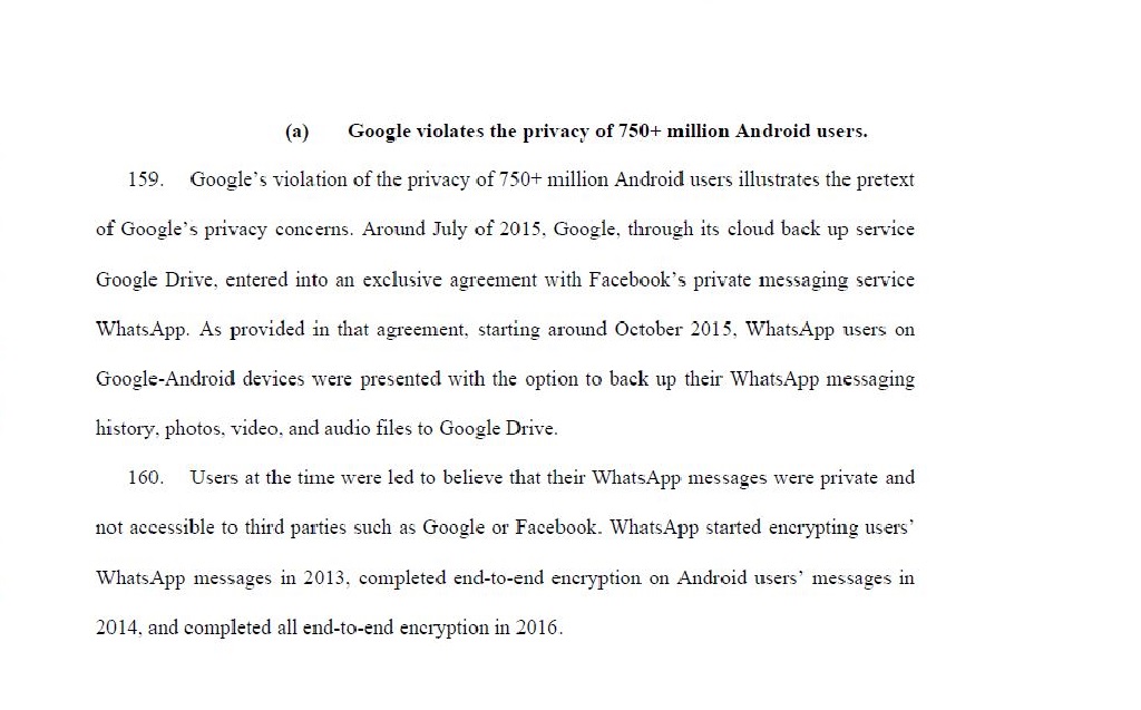 Google tem acesso irrestrito a backups do WhatsApp, revelam documentos inéditos da Alphabet