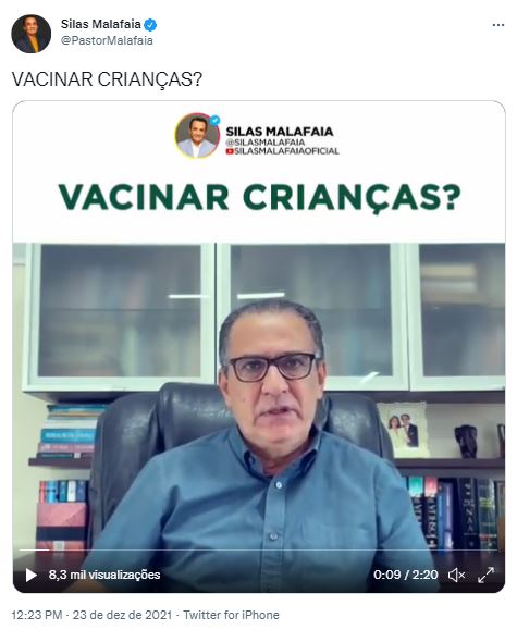 Plataformas se omitem diante de trololó antivacina de Malafaia