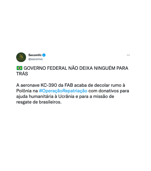 Governo alardeia resgate da FAB na Ucrânia para apagar própria omissão
