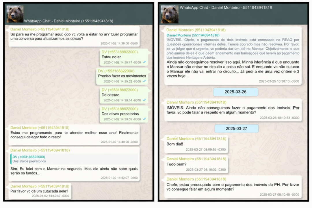 Troca de mensagens